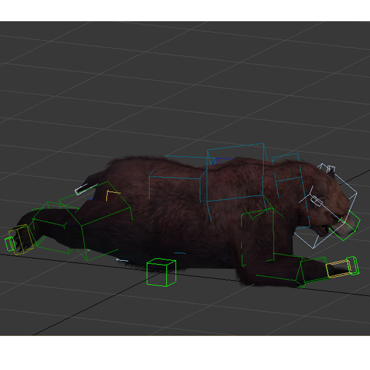 (Animal-0021) -3D-Monster Bear-death
